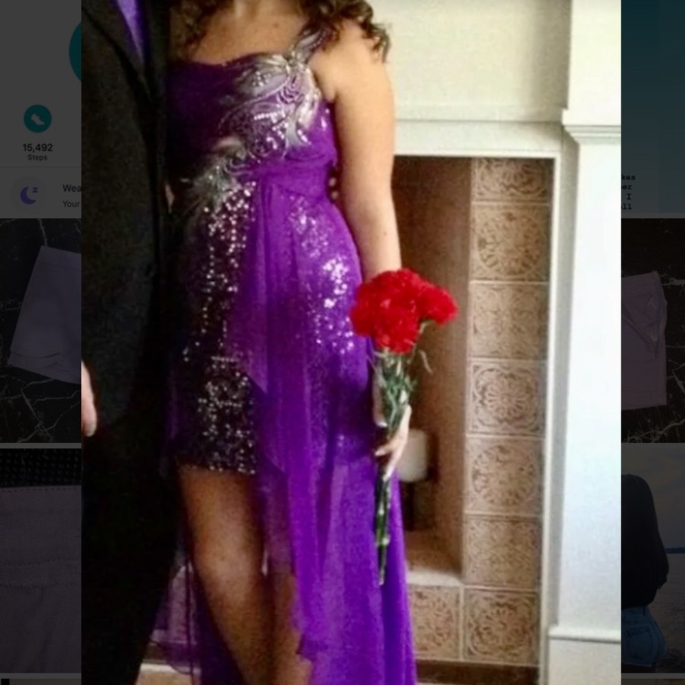 Purple Sequin Dress